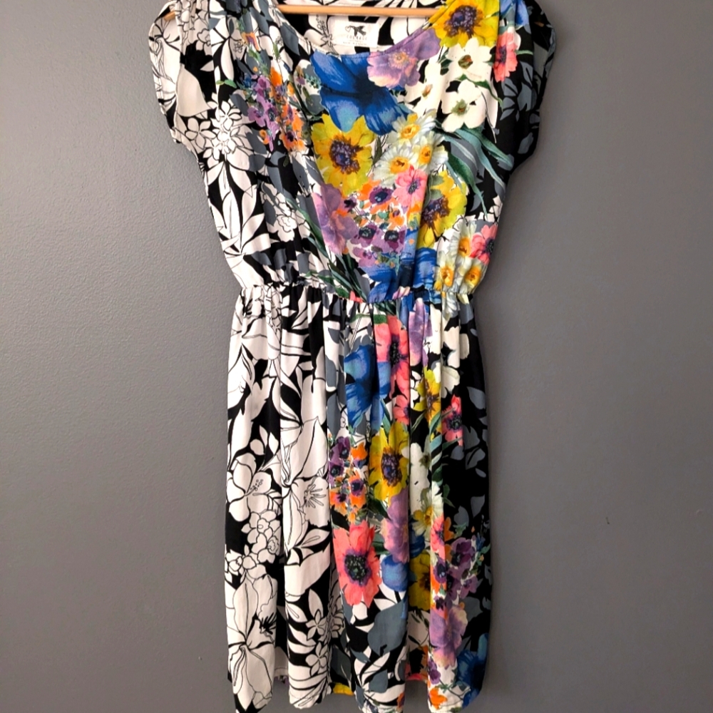 Unique floral party dress